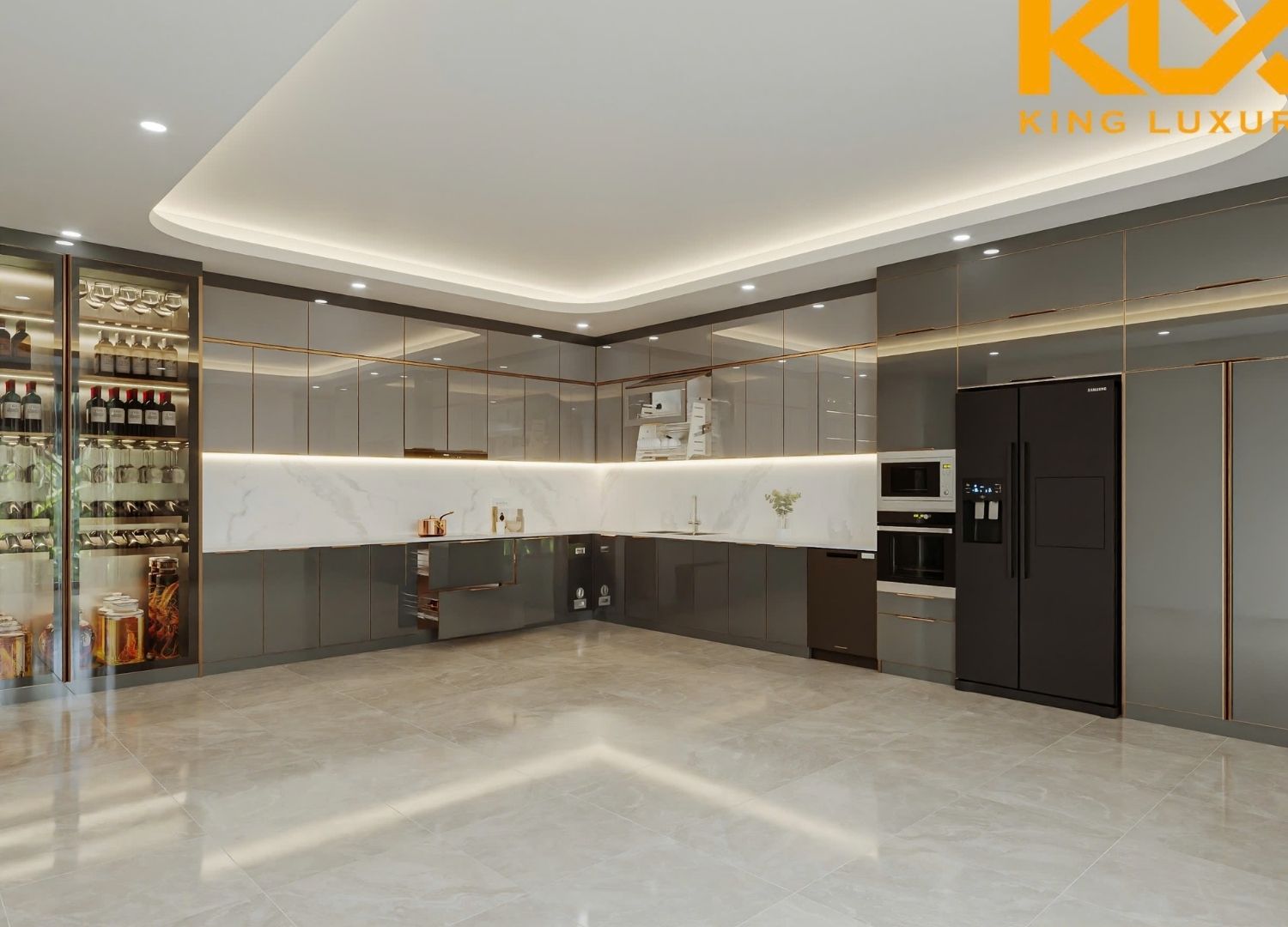 Thiết Kế Tủ Bếp 3D - A6
